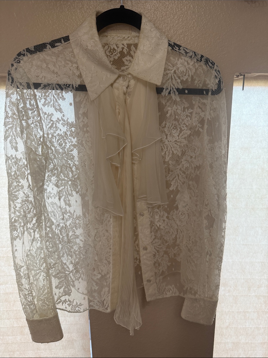 Valentino Cream Lace Floral Slip